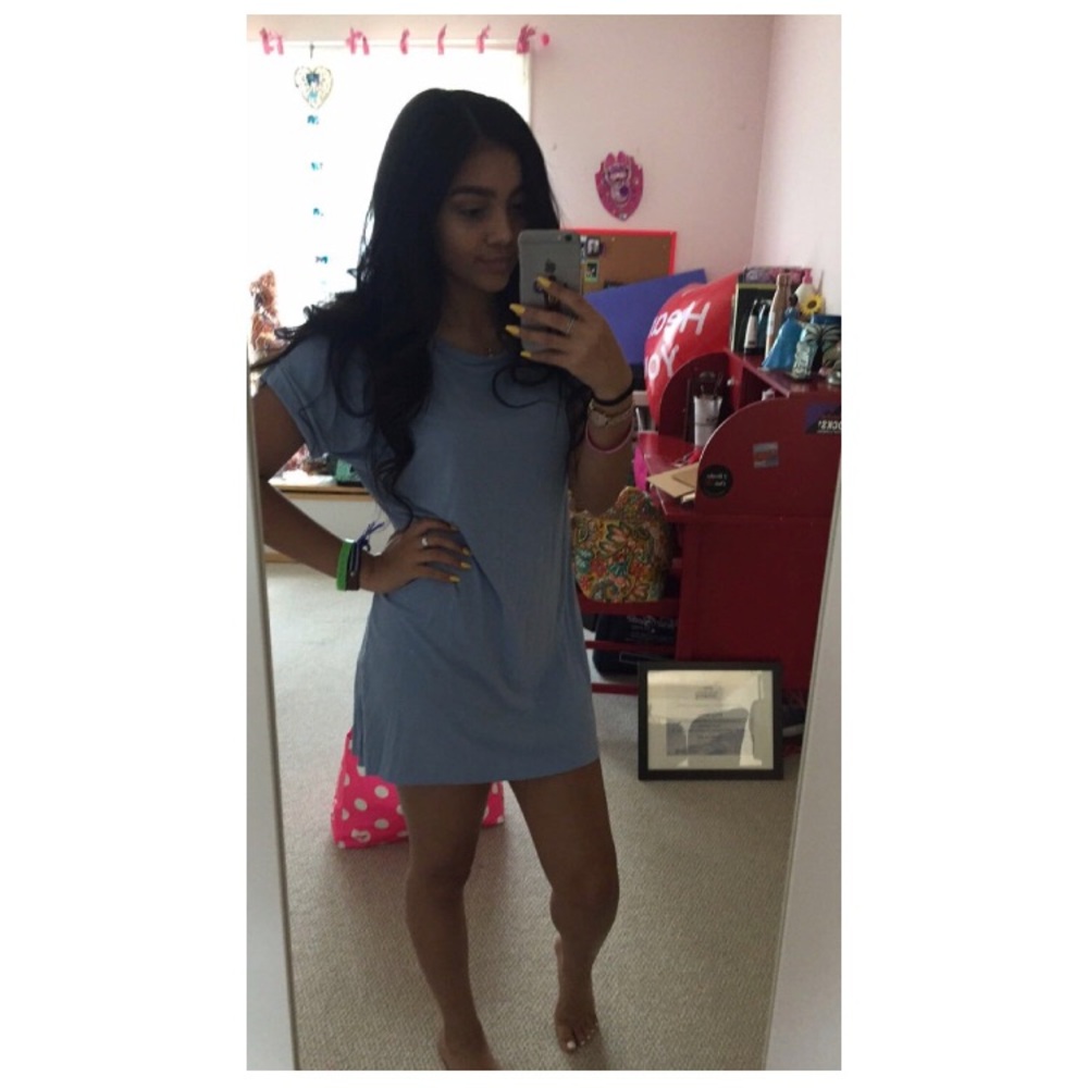 BLUE T SHIRT DRESS 💙